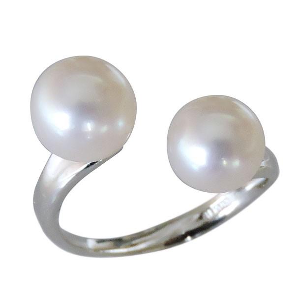 パール リング 普段使い プラチナ 真珠指輪 本真珠 あこや レディース