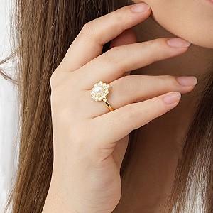 パールリング 普段使い パール リング k18 k18 18金 イエローゴールド 