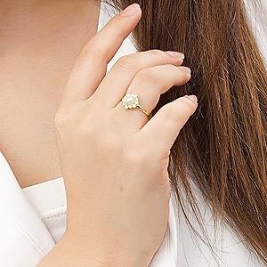 パールリング 普段使い パール リング k18 k18 18金 指輪 真珠 ダイヤモンド 18K イエローゴールド 送料無料 プレゼント ギフト ご褒美 自分買い puの画像