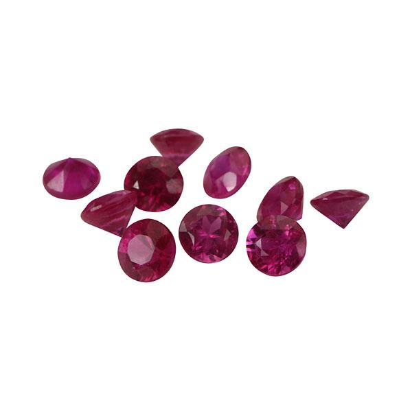 天然ルビー　ルース ルビー 天然ルビー ルース 宝石 ストーン 7月誕生石 ラウンド 3mm 赤