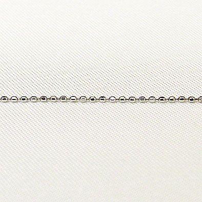 チェーン k18 ホワイトゴールド NEWカットボール 0.8mmチェーン 50cm スライド式 ジュエリー 人気 プレゼント ギフト ご褒美 自分買い
