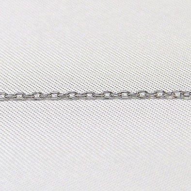 チェーン k18 ホワイトゴールド 角アズキ 0.28mm チェーン 40cm 