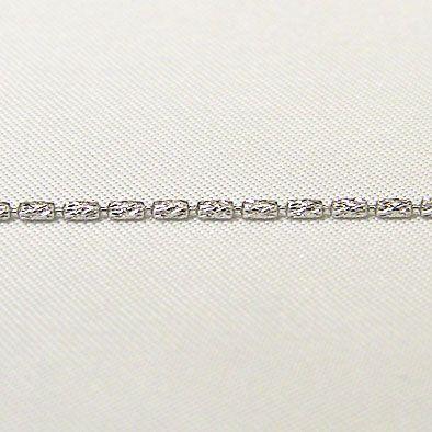 チェーン k18 ホワイトゴールド シリンダーカット1.2mmチェーン 45cm スライド式 ジュエリー カジュアル 人気 プレゼント ギフト ご褒美 自分買い