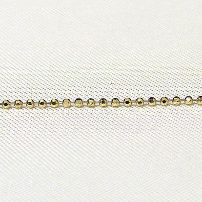 チェーン k18 ゴールド NEWカットボール1.0mmチェーン 40cm スライド式 おすすめ カジュアル 人気 プレゼント ギフト ご褒美 自分買い