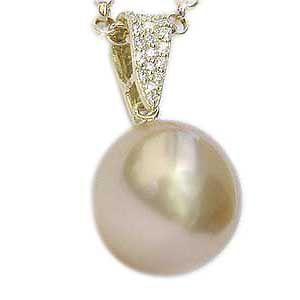 真珠 ペンダント ダイヤモンド パール ペンダントトップ ゴールド系
