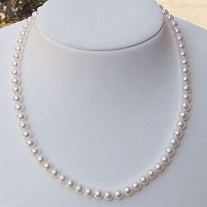 パール ネックレス パールネックレス 真珠ネックレス パールセット 真珠 イヤリング 2点セット 6-6.5mm あこや アコヤ 本真珠 プレゼント ギフト 自分買いの画像