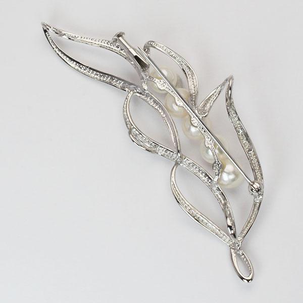 パール ブローチ パールブローチ 真珠ブローチ フォーマル ユニセックス 本真珠 アコヤ シルバー 送料無料 プレゼント ギフト ご褒美 自分買い pu | ブランド登録なし | 02