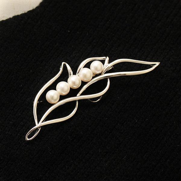 パール ブローチ パールブローチ 真珠ブローチ フォーマル ユニセックス 本真珠 アコヤ シルバー 送料無料 プレゼント ギフト ご褒美 自分買い pu | ブランド登録なし | 05