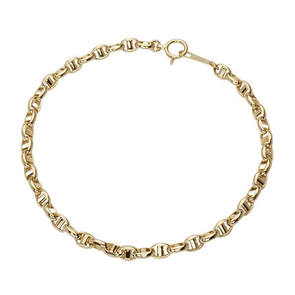 ブレスレット バングル 18金 18k イエローゴールド チェーンブレスレット ゴールドブレスレット デザインブレス ユニセックス プレゼント ギフト 自分買いの画像