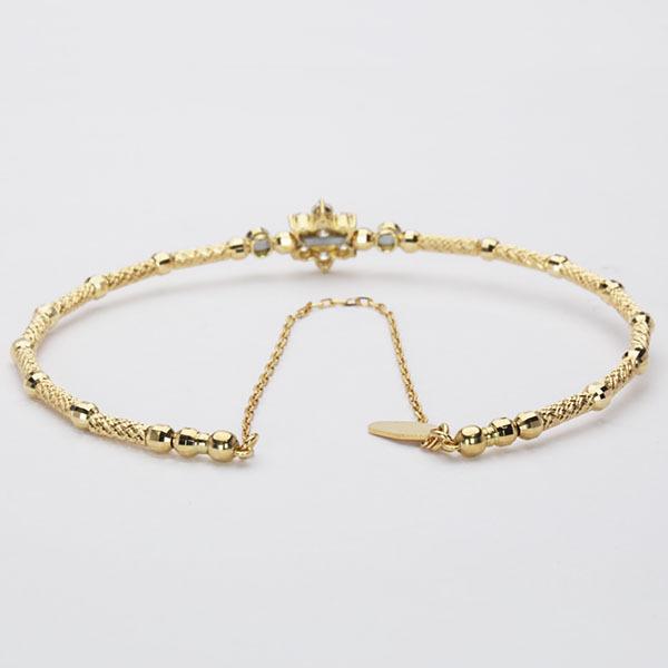 ダイヤモンド0.3ct K18イエローゴールド♡形状記憶バングル ダイヤモンド0.3ct K18イエローゴールド♡形状記憶バングル