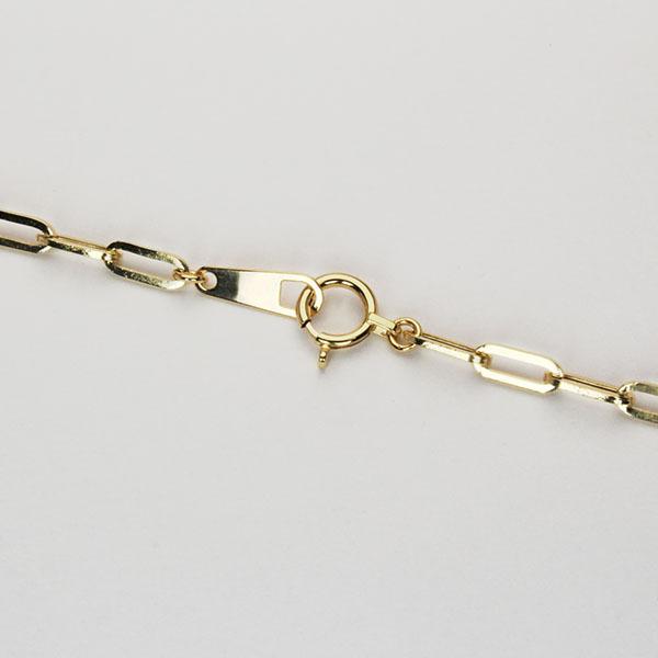 ネックレス 18k イエローゴールド チェーンネックレス 42cm ゴールドネックレス デザインチェーン ユニセックス プレゼント ギフト ご褒美 自分買いの画像