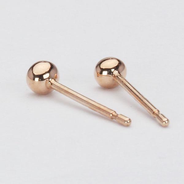 ダイヤモンド ピアス ダイヤピアス スタッドピアス シンプル ピンクゴールド 18金 k18 18k ペア ユニセックス 送料無料 プレゼント ギフト ご褒美 自分買いの画像