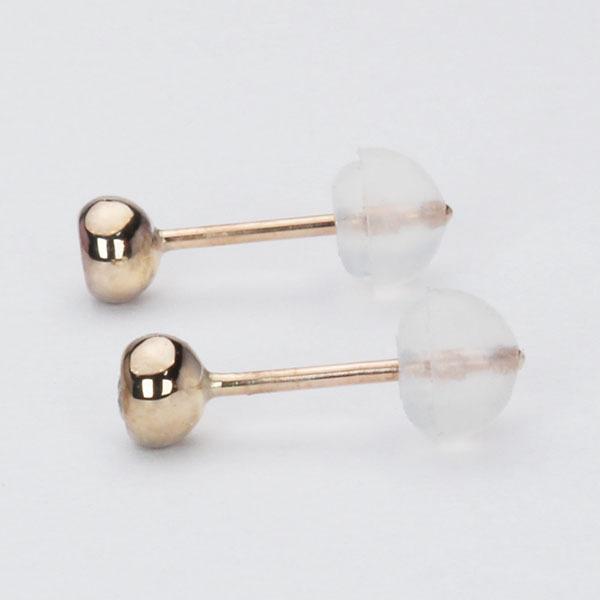 ダイヤモンド ピアス ダイヤピアス スタッドピアス シンプル ピンクゴールド 18金 k18 18k ペア ユニセックス 送料無料 プレゼント ギフト 自分買い pu