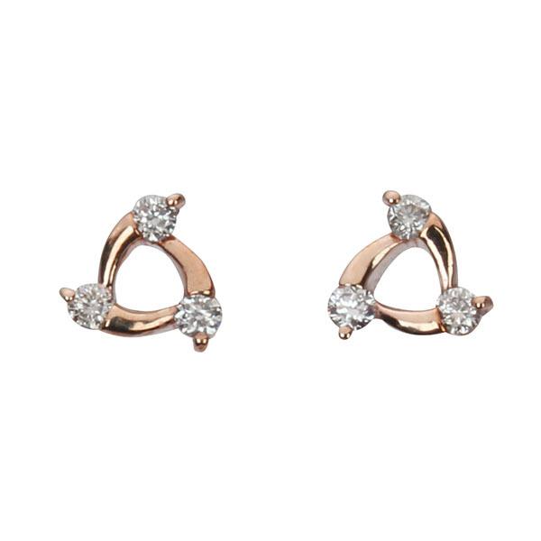 ダイヤモンド ピアス ダイヤピアス スタッドピアス 18金 k18 18k ピンクゴールド ペア シンプル 送料無料 4月誕生石 人気 プレゼント ギフト 自分買い puの画像