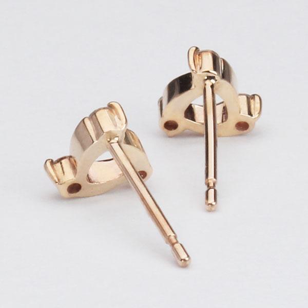 ダイヤモンド ピアス ダイヤピアス スタッドピアス 18金 k18 18k ピンクゴールド ペア シンプル 送料無料 4月誕生石 人気 プレゼント ギフト 自分買い puの画像