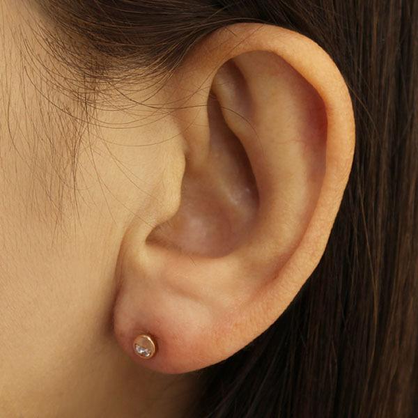 ダイヤモンド ピアス ピンクゴールド K10 ダイヤモンド ピアス ダイヤピアス スタッドピアス 10金 k10 10k