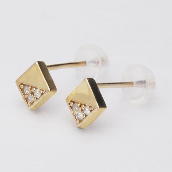 ダイヤモンド ピアス ダイヤピアス スタッドピアス 10金 k10 10k