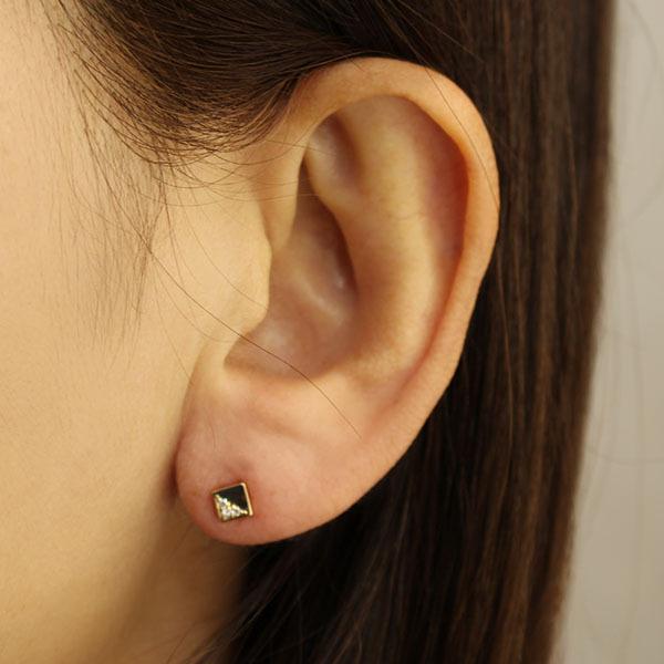 ダイヤモンド ピアス ダイヤピアス スタッドピアス 10金 k10 10k