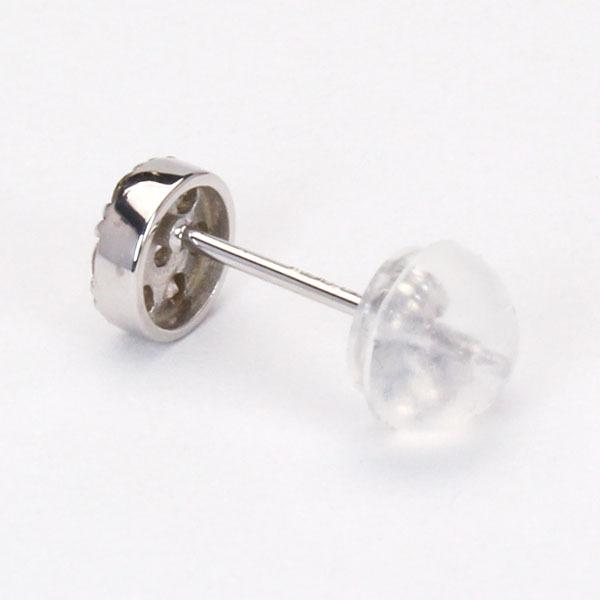 ピアス ダイヤモンド ダイヤ スタッドピアス 18金 k18 18k ホワイト