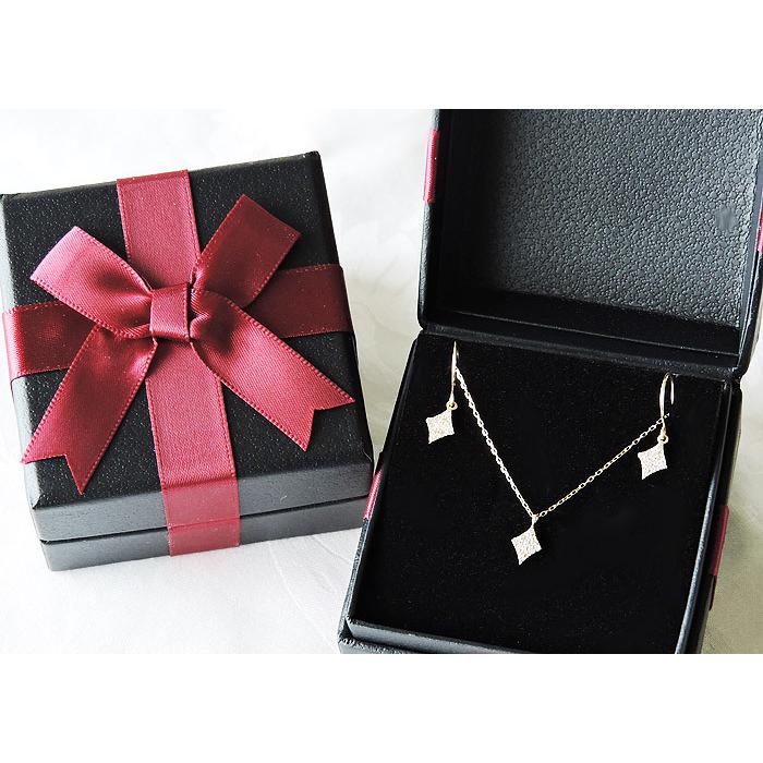 ダイヤモンド ネックレス ダイヤ 0.05ct 18金 18k k18 イエローゴールド ダイヤネックレス ひし形 ペンダント ユニセックス プレゼント ご褒美 自分買い puの画像