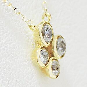 ネックレス ダイヤモンド ダイヤ 0.16ct 18金 k18 18k イエローゴールド ダイヤネックレス ペンダント 男女兼用 ユニセックス プレゼント ギフト 自分買い puの画像
