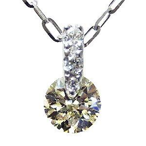 ネックレス ダイヤモンド ダイヤ 0.30ct k18 18k 18金 ホワイトゴールド 1点留め 男女兼用 ユニセックス プレゼント ギフト ご褒美 自分買い pu