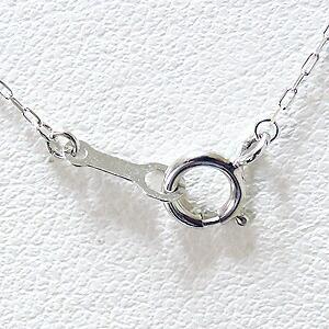 ダイヤモンド ネックレス ダイヤ 0.12ct 18k k18 18金 ホワイトゴールド チェーン付 ペンダント ユニセックス 男女兼用 4月誕生石 プレゼント ギフト puの画像