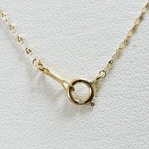 ダイヤモンド ネックレス プチネックレス ダイヤ イエローゴールド k18 18k 18金 チェーン付 男女兼用 ユニセックス プレゼント ギフト ご褒美 自分買い puの画像