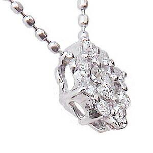 ネックレス ダイヤモンドネックレス ダイヤモンド ペンダント ダイヤ 0.16ct ホワイトゴールド k18 18k 18金 男女兼用 ユニセックス プレゼント 自分買い puの画像