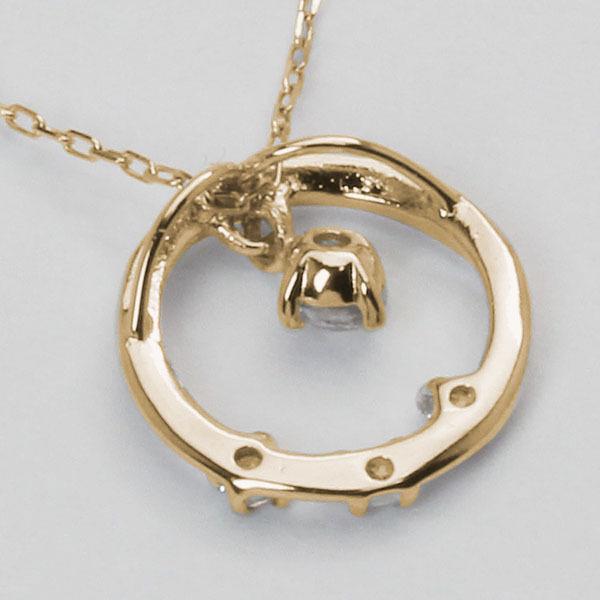 ダイヤモンドネックレス ダイヤモンド ネックレス ダイヤ ダイヤネックレス k18 18k 18金 イエローゴールド ユニセックス 送料無料 プレゼント 自分買い puの画像