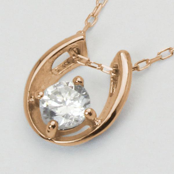 ブルーム 馬蹄 K10 ネックレス ダイヤモンド ホースシュー 馬蹄 K10 ダイヤモンドネックレス】 K10 PG YG WG ダイヤモンド