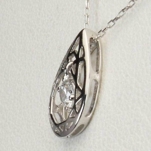 ダイヤモンドネックレス ダイヤモンド ネックレス ダイヤ ダイヤネックレス k18 18k 18金 ホワイトゴールド ユニセックス 送料無料 プレゼント 自分買い puの画像