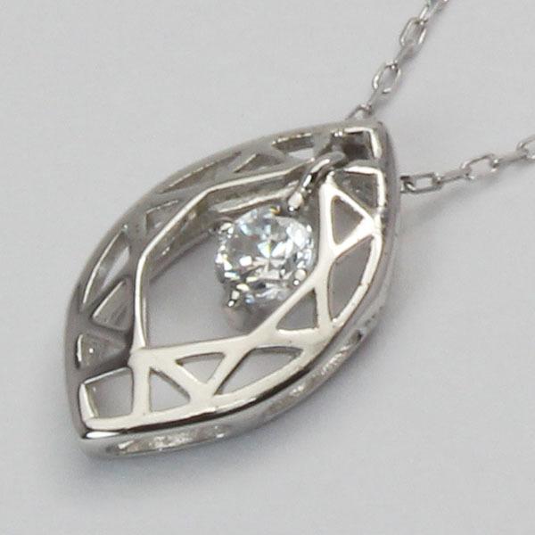 ダイヤモンドネックレス ダイヤモンド ネックレス ダイヤ ダイヤネックレス k18 18k 18金 ホワイトゴールド ユニセックス 送料無料 プレゼント 自分買い puの画像