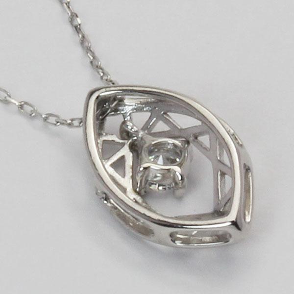 ダイヤモンドネックレス ダイヤモンド ネックレス ダイヤ ダイヤネックレス k18 18k 18金 ホワイトゴールド ユニセックス 送料無料 プレゼント 自分買い puの画像