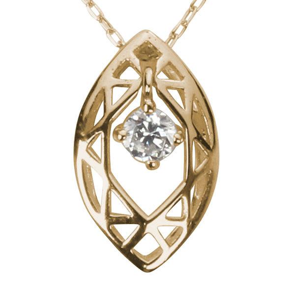 ダイヤモンドネックレス ダイヤモンド ネックレス ダイヤ ダイヤネックレス k18 18k 18金 イエローゴールド ユニセックス 送料無料 プレゼント 自分買い puの画像