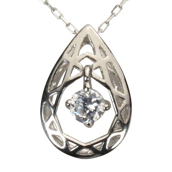 ダイヤモンドネックレス ダイヤモンド ネックレス ダイヤ ダイヤネックレス k18 18k 18金 ホワイトゴールド ユニセックス 送料無料 プレゼント 自分買い puの画像