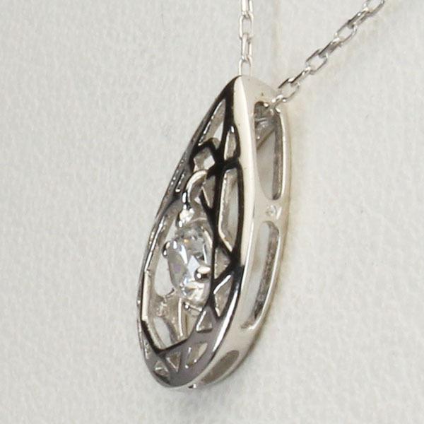 ダイヤモンドネックレス ダイヤモンド ネックレス ダイヤ ダイヤネックレス k18 18k 18金 ホワイトゴールド ユニセックス 送料無料 プレゼント 自分買い puの画像