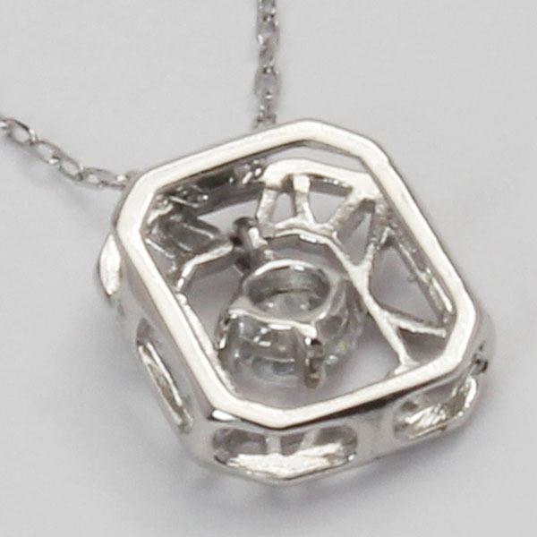 ダイヤモンドネックレス ダイヤモンド ネックレス ダイヤ ダイヤネックレス k18 18k 18金 ホワイトゴールド ユニセックス 送料無料 プレゼント 自分買い puの画像