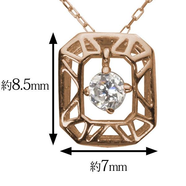 ダイヤモンドネックレス ダイヤモンド ネックレス ダイヤ ダイヤネックレス k18 18k 18金 ピンクゴールド ユニセックス 送料無料 プレゼント ギフト puの画像