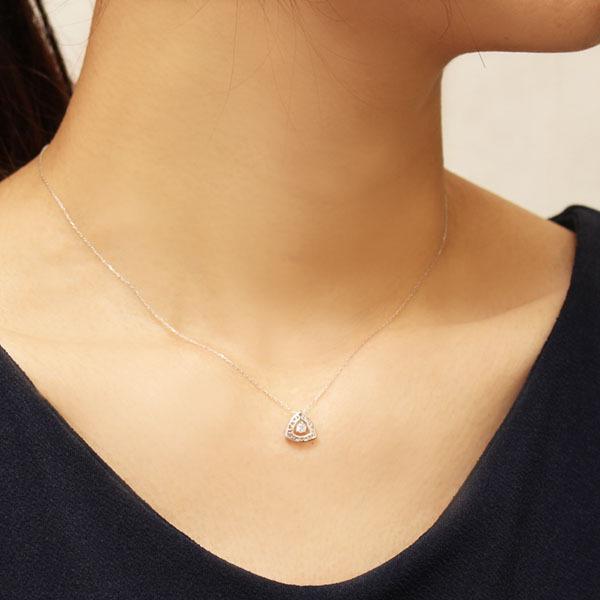 ダイヤモンドネックレス ダイヤモンド ネックレス ダイヤ ダイヤネックレス k18 18k 18金 ホワイトゴールド ユニセックス 送料無料 プレゼント 自分買い puの画像