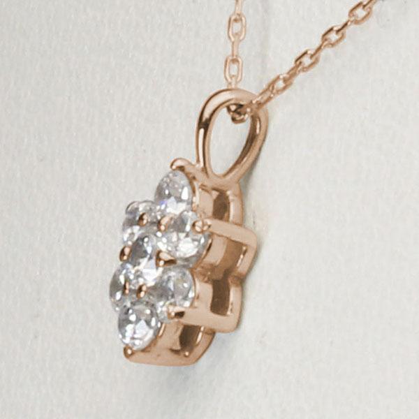 ダイヤモンド ネックレス ダイヤネックレス ダイヤ フラワー 花 k10