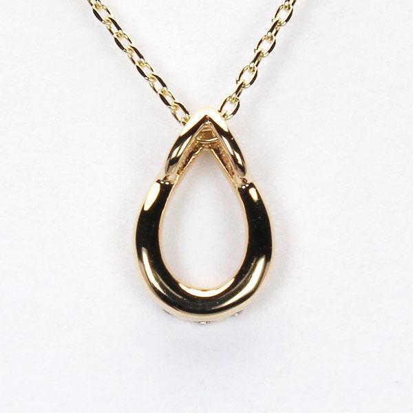 ネックレス ダイヤモンド イエローゴールド k18 18k 18金 プチ