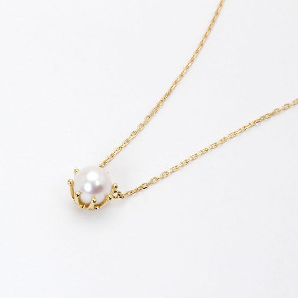 ネックレス パールネックレス パール 真珠ネックレス 真珠 k10 10k 10金 ホワイトゴールド ユニセックス 送料無料 プレゼント ギフト ご褒美 自分買い puの画像