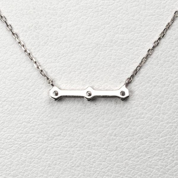 ネックレス ダイヤモンド ダイヤネックレス ダイヤモンドネックレス k18 18k 18金 ホワイトゴールド ユニセックス 送料無料 プレゼント ご褒美 自分買い puの画像