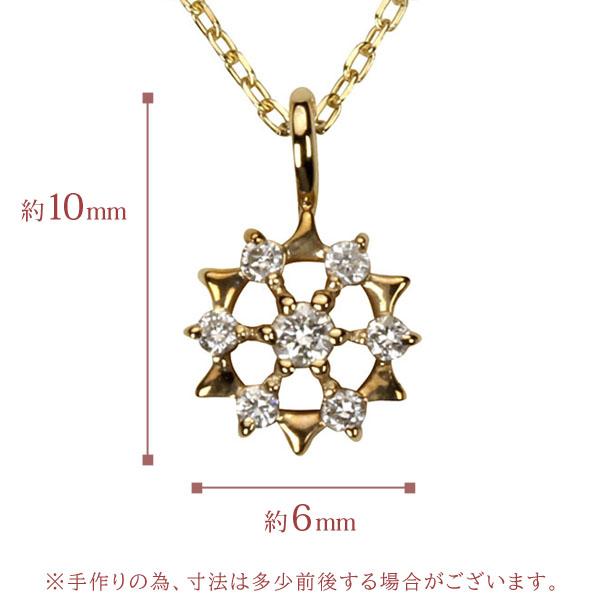 ダイヤモンド ネックレス ダイヤネックレス ダイヤ ペンダントトップ k18 18k 18金 イエローゴールド 送料無料 ユニセックス プレゼント 自分買い puの画像