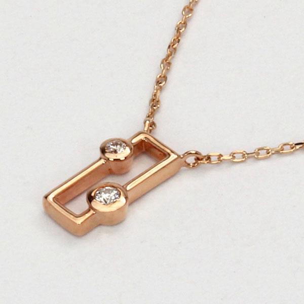 ダイヤモンド ネックレス ダイヤネックレス ダイヤ ペンダントトップ k18 18k 18金 ピンクゴールド 送料無料 ユニセックス プレゼント 自分買い puの画像