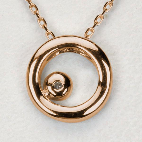 ダイヤモンド ネックレス ダイヤネックレス ダイヤ ペンダントトップ k18 18k 18金 ピンクゴールド 送料無料 ユニセックス プレゼント 自分買い puの画像