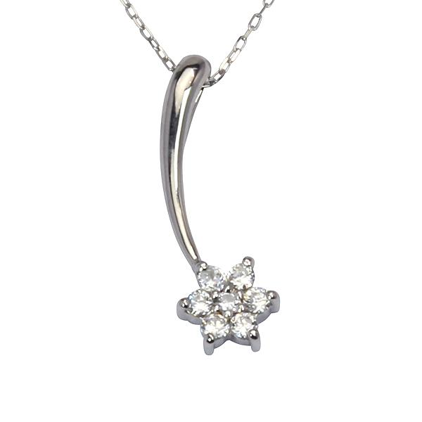 ダイヤモンド ネックレス スター 流れ星 流星 ダイヤネックレス ダイヤ ペンダント ホワイトゴールド k18 18k 18金 ユニセックス 送料無料 カジュアル puの画像