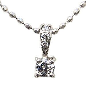 ダイヤモンド ネックレス ダイヤ 0.10ct 18金 k18 18k ホワイトゴールド ペンダント 男女兼用 ユニセックス 送料無料 人気 プレゼント ギフト 自分買い pu