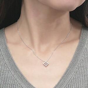 ネックレス ダイヤモンド ダイヤ 0.20ct 18金 k18 18k ホワイトゴールド ペンダント 男女兼用 ユニセックス 送料無料 誕生日 プレゼント ご褒美 自分買い puの画像